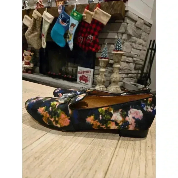 Seychelles Women's Floral Loafers 10 Multicolor Rhinestone Accent Cottagecore - Picture 9 of 12